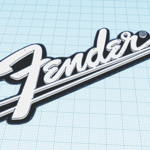 Free Stl File Fender Classic Amplifier Logo・3d Print Model To Download・cults